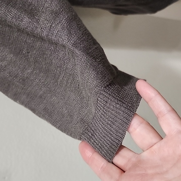 Eileen Fisher 100% Linen Button Front Patch Pocket 3/4 Sleeve Cardigan s… - Picture 3 of 7